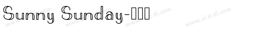 Sunny Sunday字体转换
